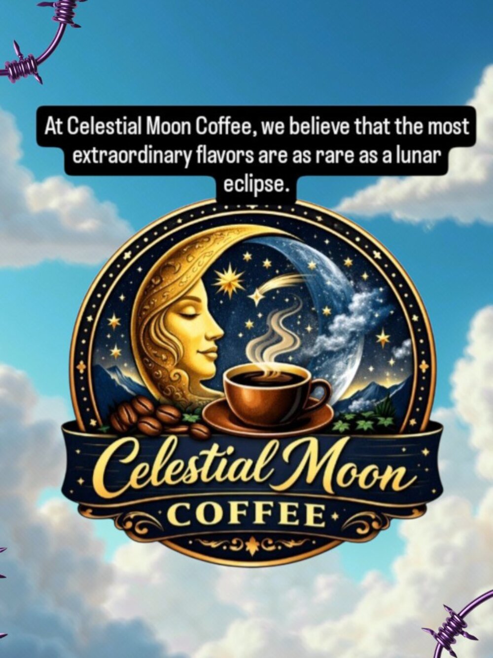 Celestial Moon Coffee Columbia 12 oz Coarse Grind Bag